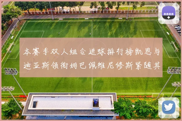 本赛季双人组合进球排行榜凯恩与迪亚斯领衔姆巴佩维尼修斯紧随其后