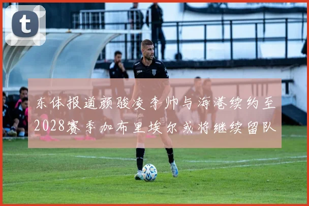 东体报道颜骏凌李帅与海港续约至2028赛季加布里埃尔或将继续留队